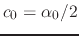 $c_{0}=\alpha_{0}/2$
