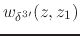 $\displaystyle w_{\delta^{3\prime}}(z,z_{1})$