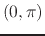 $(0,\pi)$