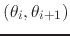 $(\theta_{i},\theta_{i+1})$