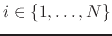 $i\in\{1,\ldots,N\}$
