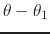 $\theta-\theta_{1}$