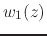 $\displaystyle w_{1}(z)$