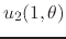 $u_{2}(1,\theta)$