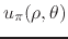 $u_{\pi}(\rho,\theta)$