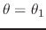 $\theta=\theta_{1}$