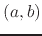 $(a,b)$