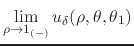 $\displaystyle \lim_{\rho\to 1_{(-)}}u_{\delta}(\rho,\theta,\theta_{1})$