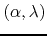 $(\alpha,\lambda)$