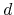 $d$
