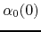 $\alpha_{0}(0)$