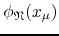 $\phi_{\mathfrak{N}}(x_{\mu})$