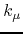 $k_{\mu}$