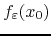 $f_{\varepsilon}(x_{0})$