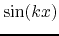 $\sin(kx)$