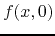 $f(x,0)$