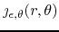 $\jmath_{\epsilon,\theta}(r,\theta)$