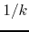 $1/k$
