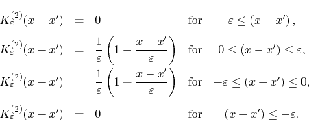 \begin{displaymath}
%
\renewedcommand{arraystretch}{2.0}
\begin{array}{rclcc...
... \mbox{for}
&
\left(x-x'\right)\leq-\varepsilon.
\end{array}\end{displaymath}