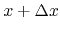 $x+\Delta x$