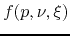 $f(p,\nu ,\xi )$