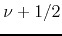 $\nu+1/2$
