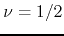 $\nu=1/2$