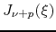 $J_{\nu+p}(\xi)$