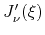 $J'_{\nu}(\xi)$