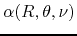 $\alpha(R,\theta,\nu)$