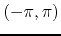$(-\pi,\pi)$